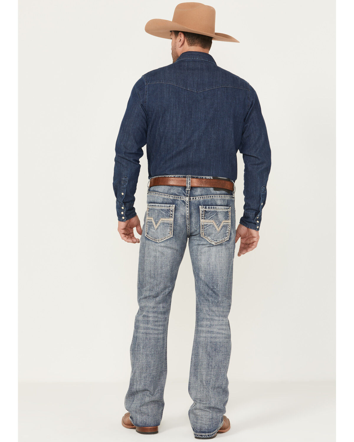 Product Name:  Rock & Roll Denim Men's Pistol Medium Wash Bootcut Denim Jeans