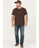 Image #1 - Brothers and Sons Men's Charger Wash Tucker Slim Straight Stretch Denim Jeans, Dark Wash, hi-res