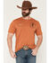Image #2 - Ariat Men's Tobacco Tough Short Sleeve Graphic T-Shirt, Orange, hi-res