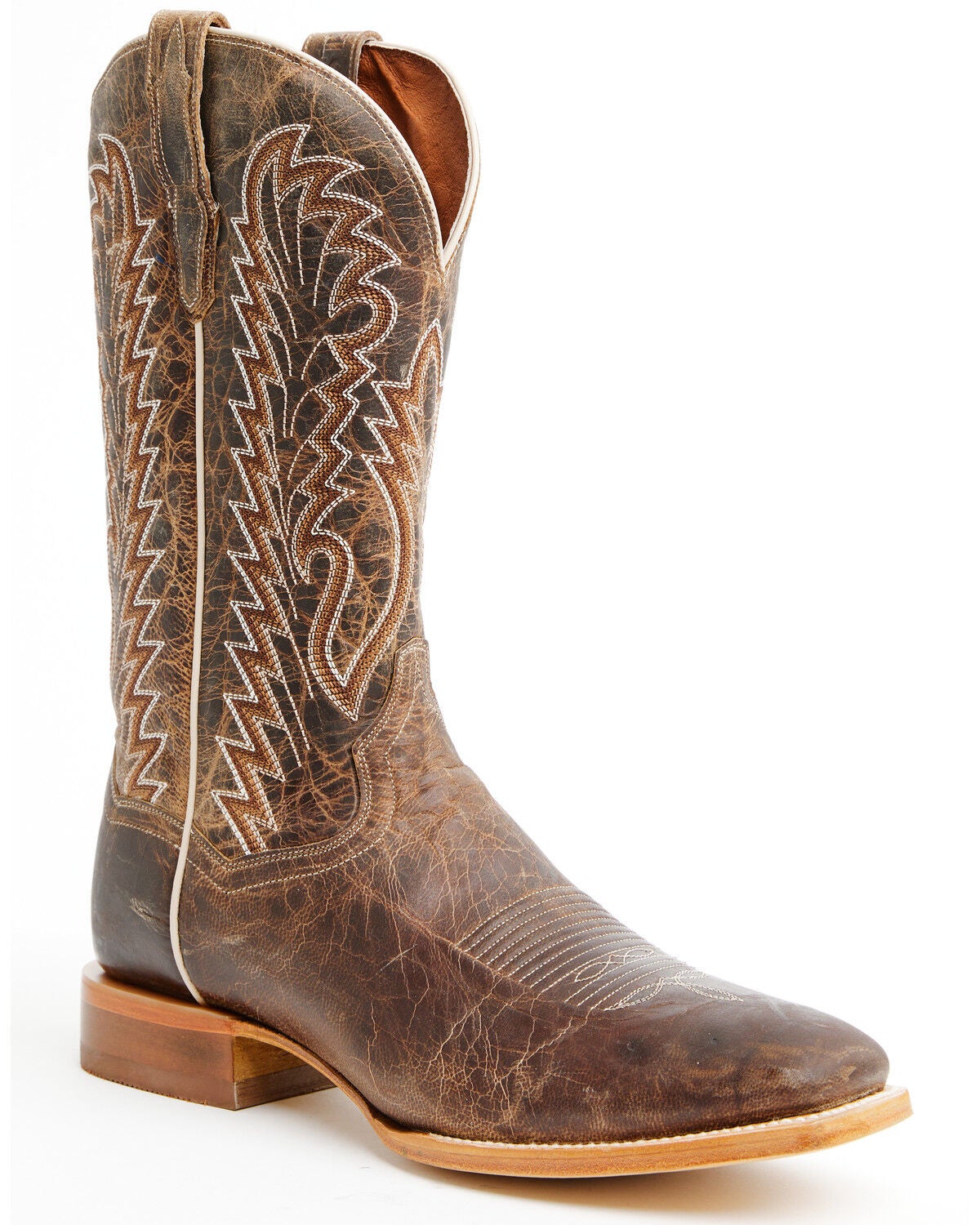 Dan Post Men's Jerry Western Boots - Square Toe, Tan, hi-res