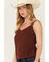 Image #2 - Shyanne Women's Lace Trim Cami, Medium Brown, hi-res
