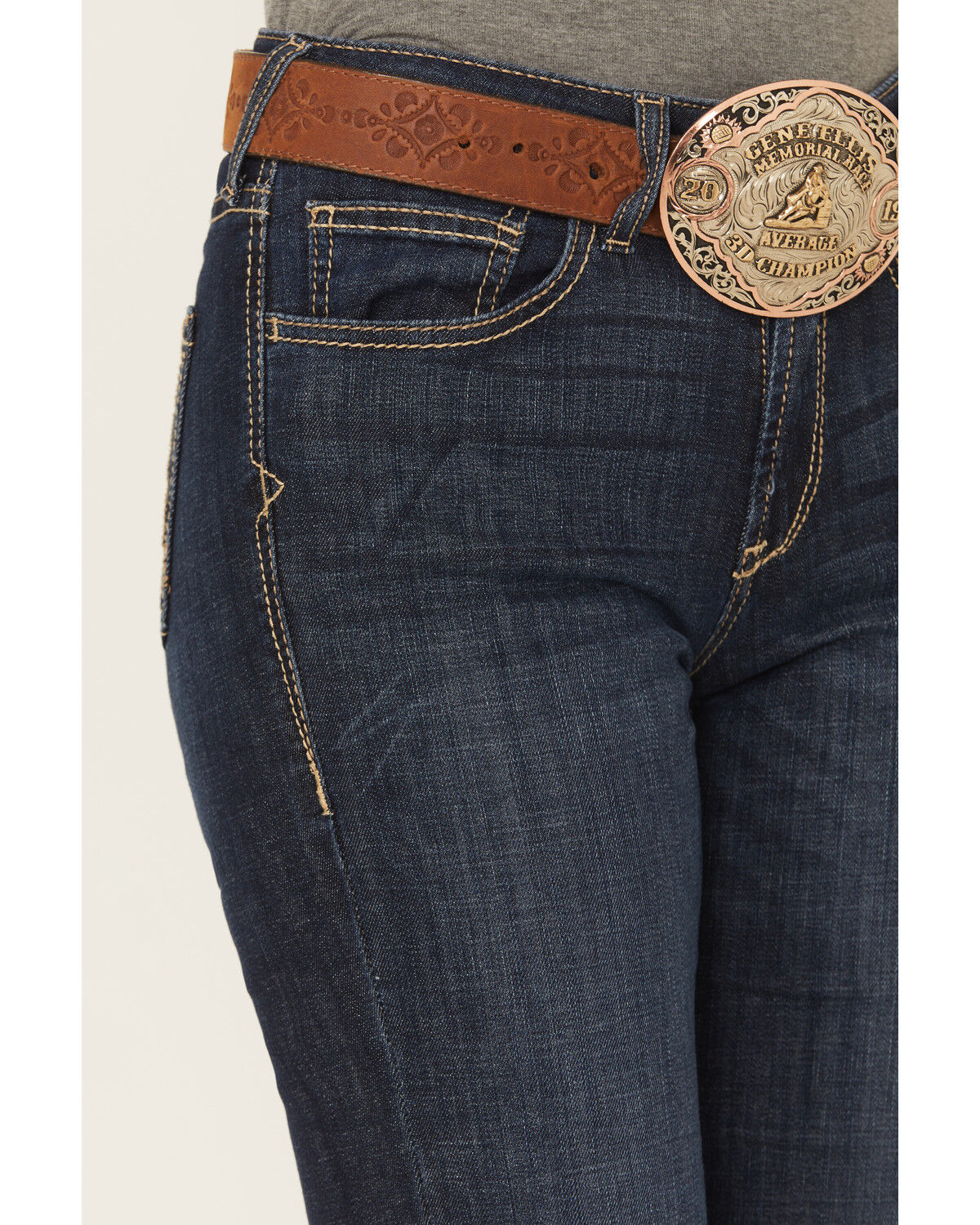 Image #2 - Ariat Women's Rascal Trouser Jeans, Blue, hi-res