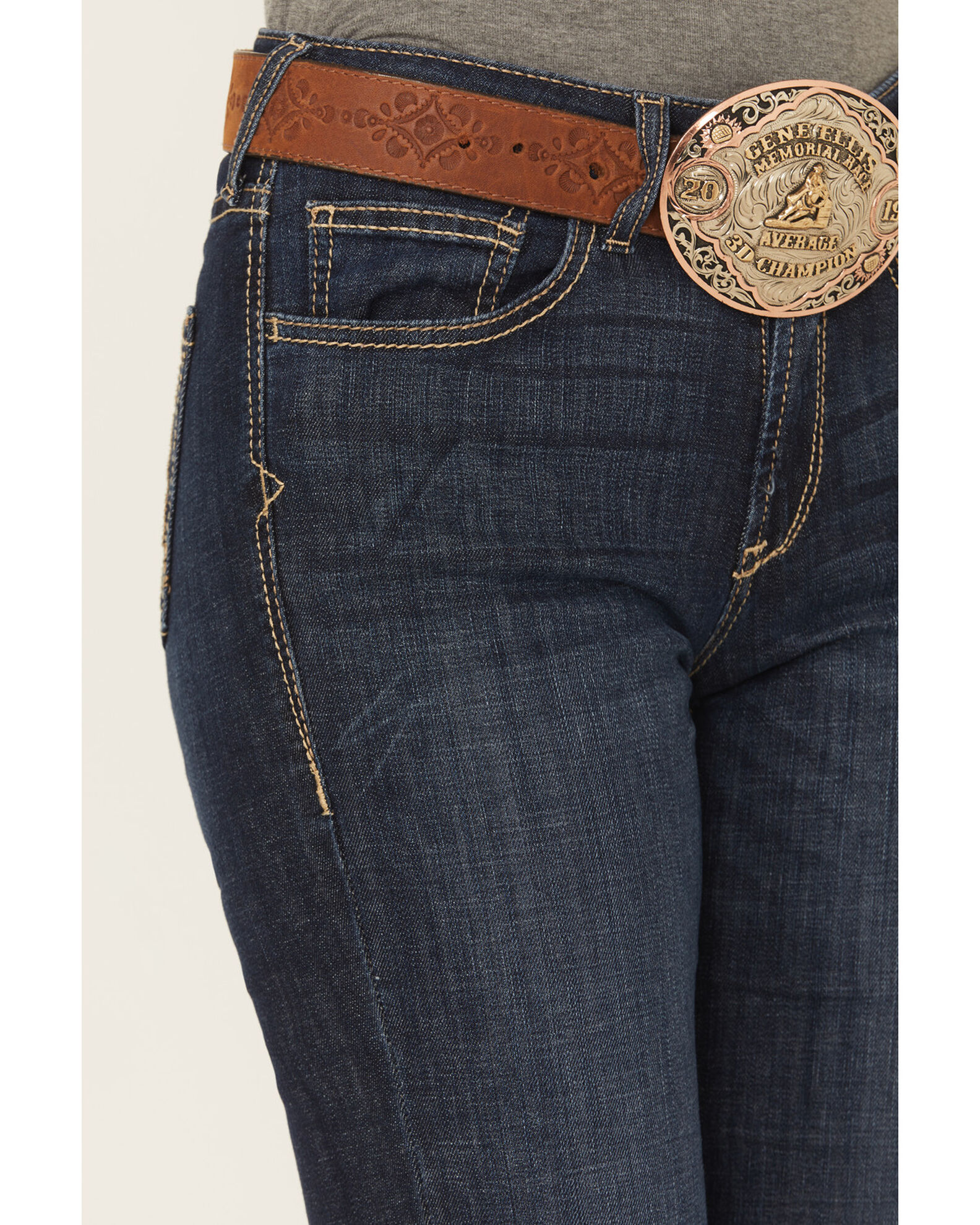 Image #2 - Ariat Women's Rascal Trouser Jeans, Blue, hi-res