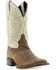 Botas Caborca For Liberty Black Women's Embroidered Leaf Western Boot - Broad Square Toe , Natural, hi-res