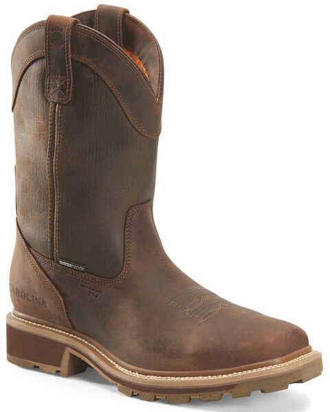 Image #1 - Carolina Men's Girder Western Work Boots - Composite Toe, Brown, hi-res