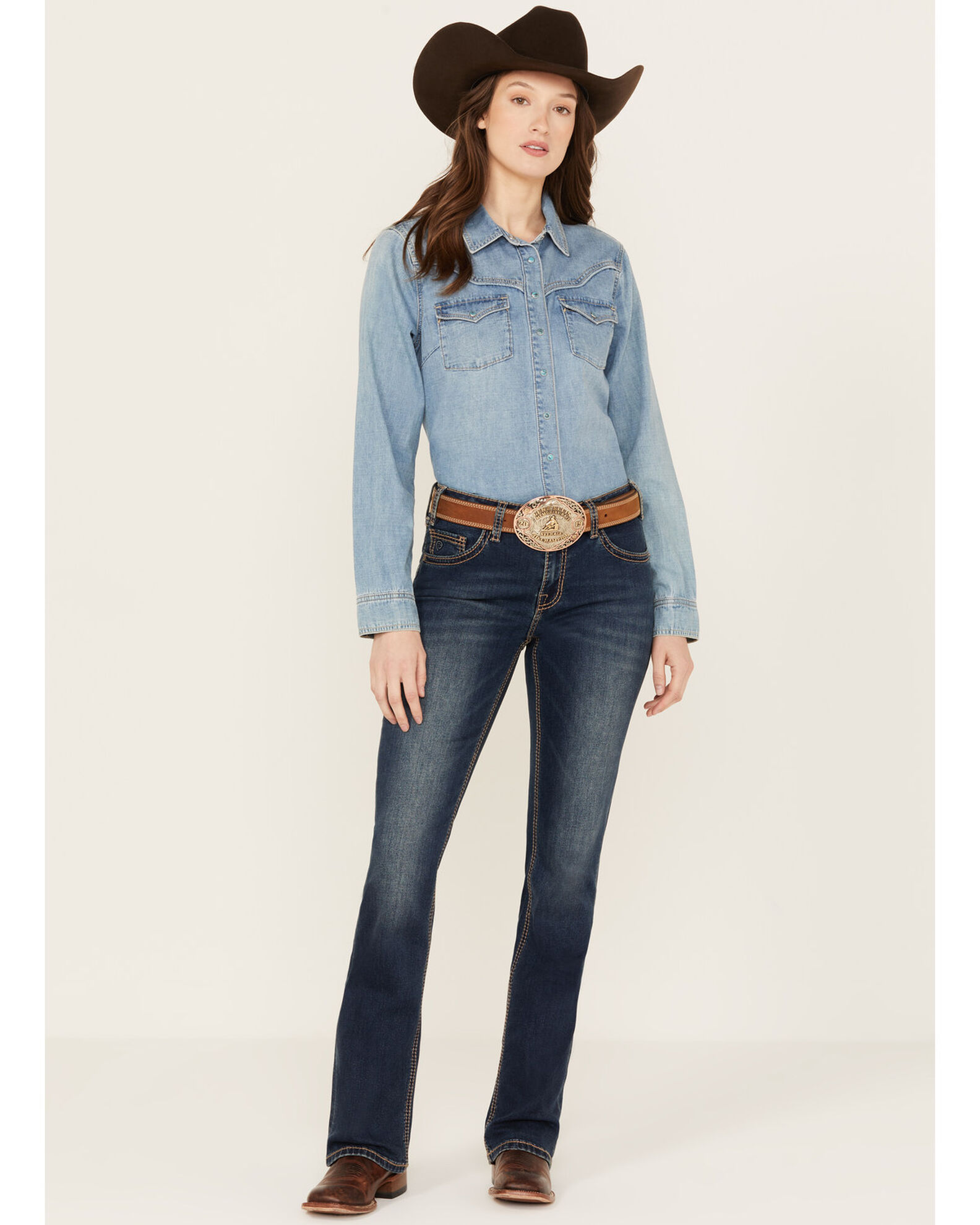 Best womens bootcut deals jeans for cowboy boots