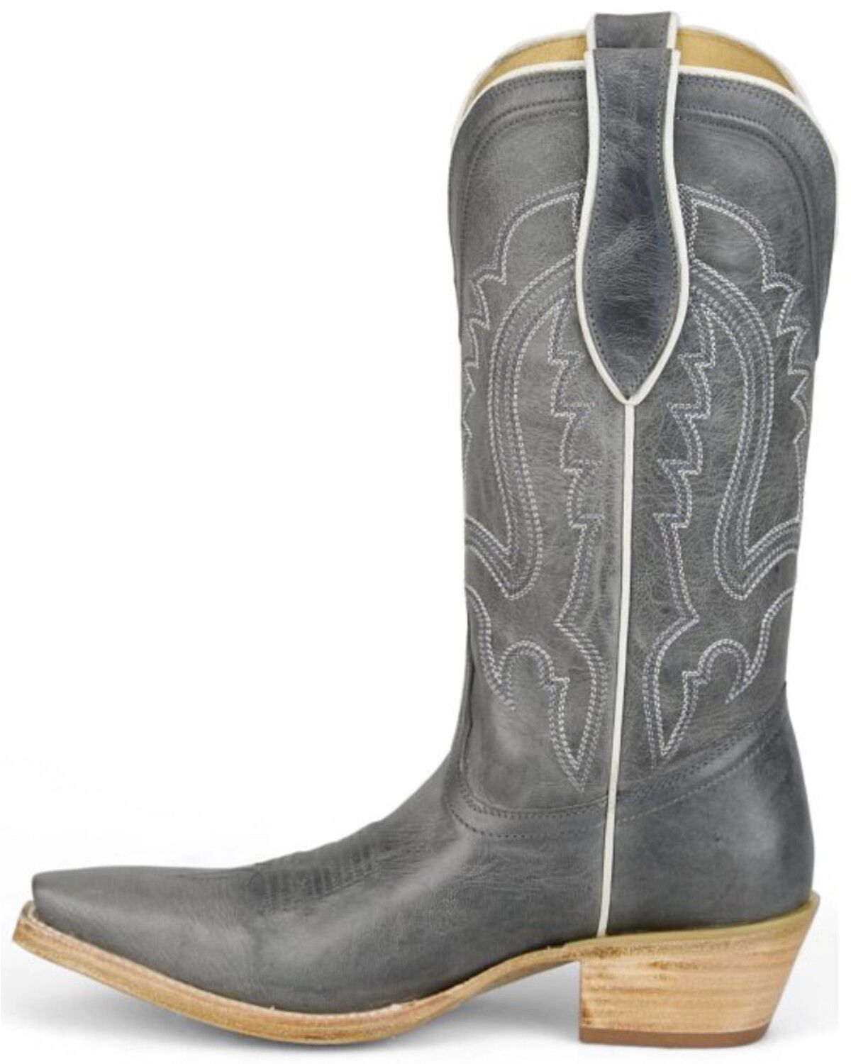 Image #3 - Tony Lama Women's Val Western Boots - Snip Toe, Grey, hi-res