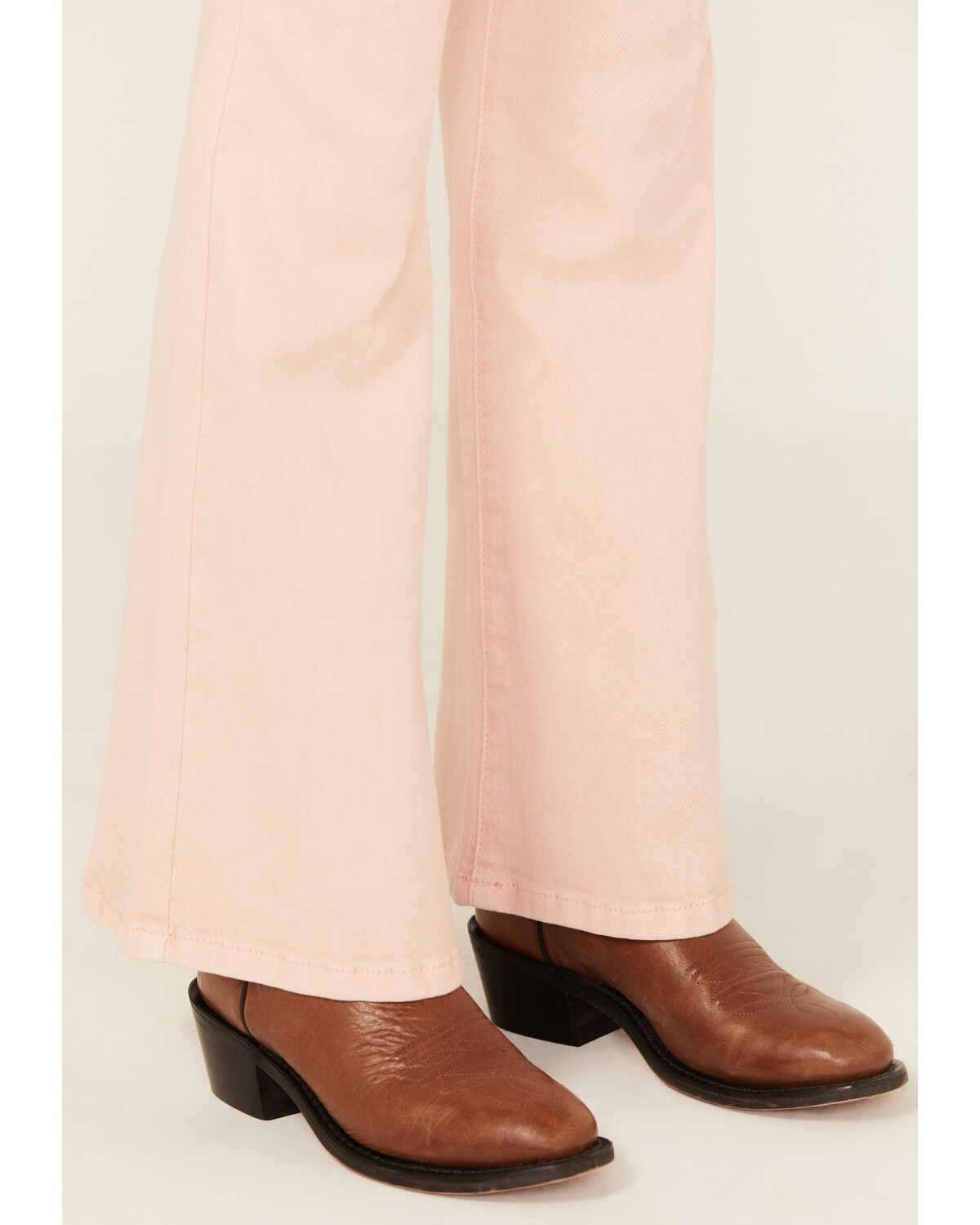 Image #2 - Rock & Roll Denim Girls' Flare Stretch Denim Jeans, Pink, hi-res
