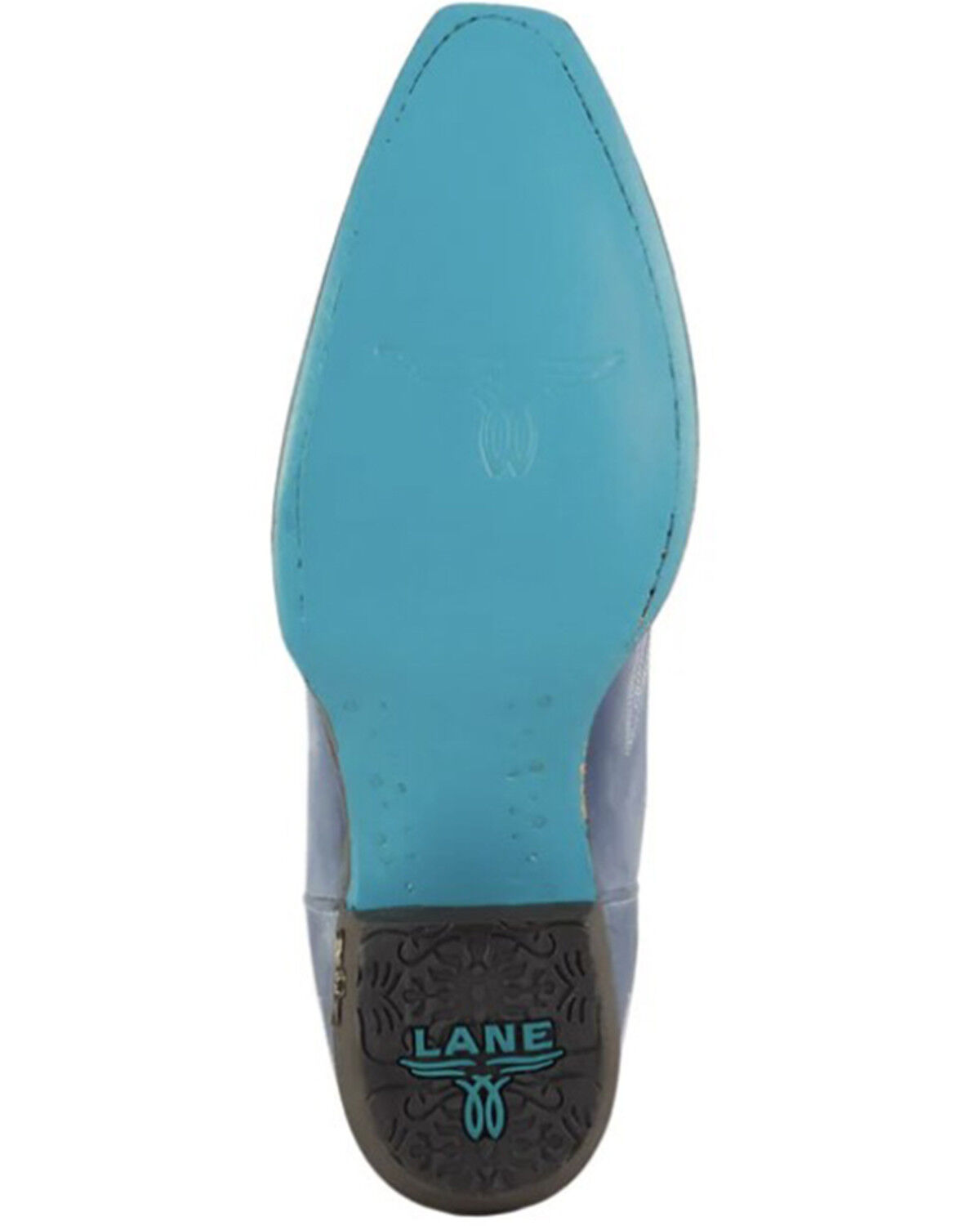 Image #7 - Lane Women's Lexington Western Booties - Snip Toe, Blue, hi-res