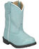 Image #1 - Smoky Mountain Toddler Girls' Hopalong Western Boots - Round Toe, Light Blue, hi-res