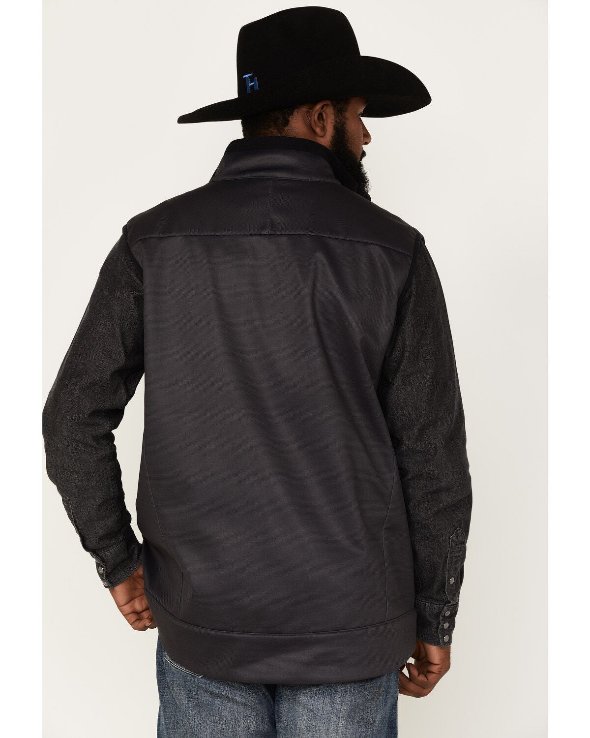 Image #4 - Cinch Men's Solid Windproof Zip-Front Softshell Vest, , hi-res