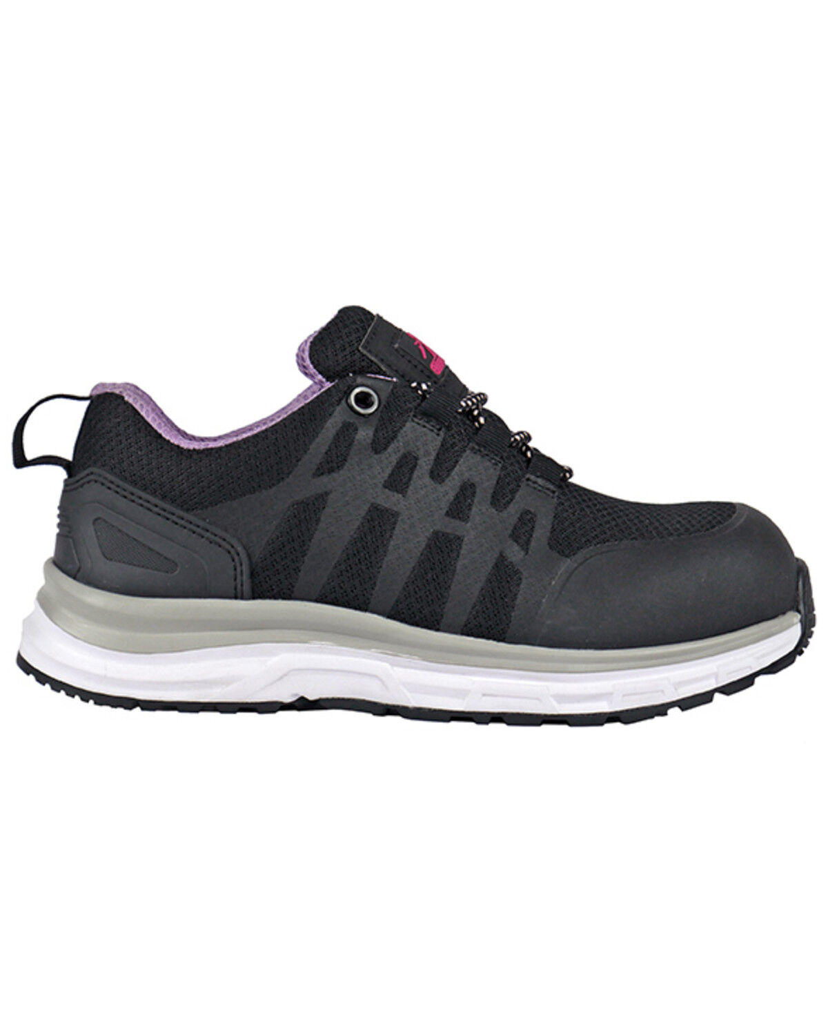Image #2 - Hoss Women's Exhilarator Breathable Work Shoes - Composite Toe, Black, hi-res