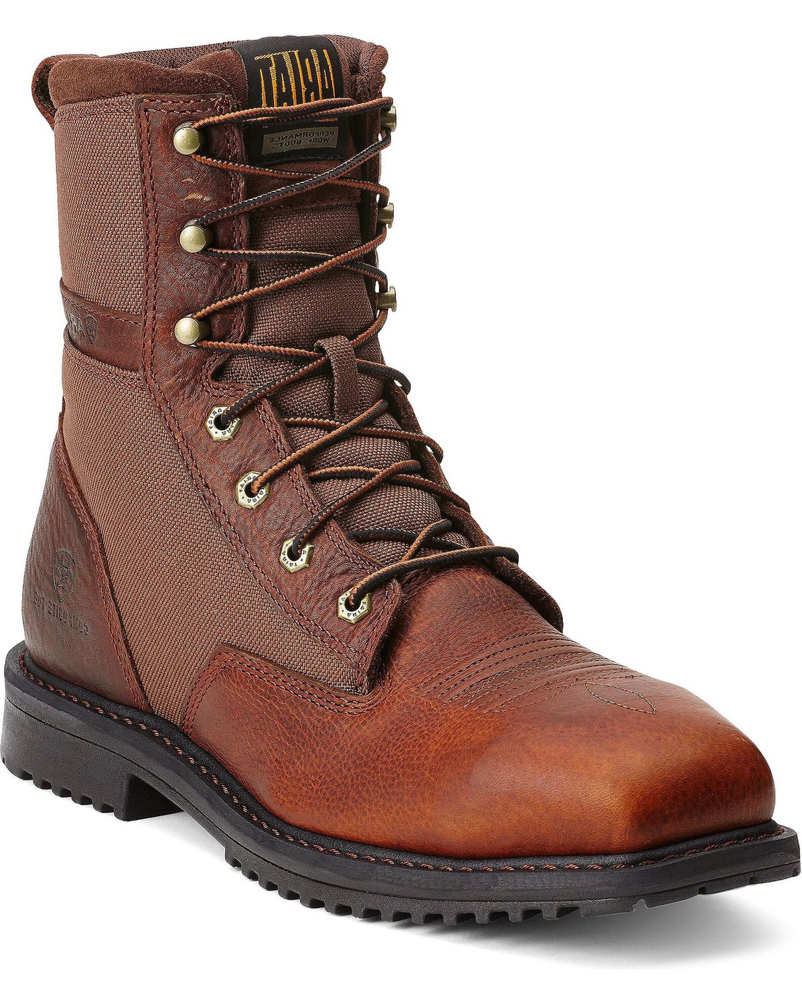 Ariat square toe lace up work boots sale