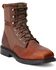 Image #1 - Ariat Men's RigTek 8" Wide Square Toe CT Work Boots, Brown, hi-res