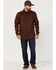 Cody James Men's FR Tartan Plaid Print Long Sleeve Snap Work Shirt , Brown, hi-res