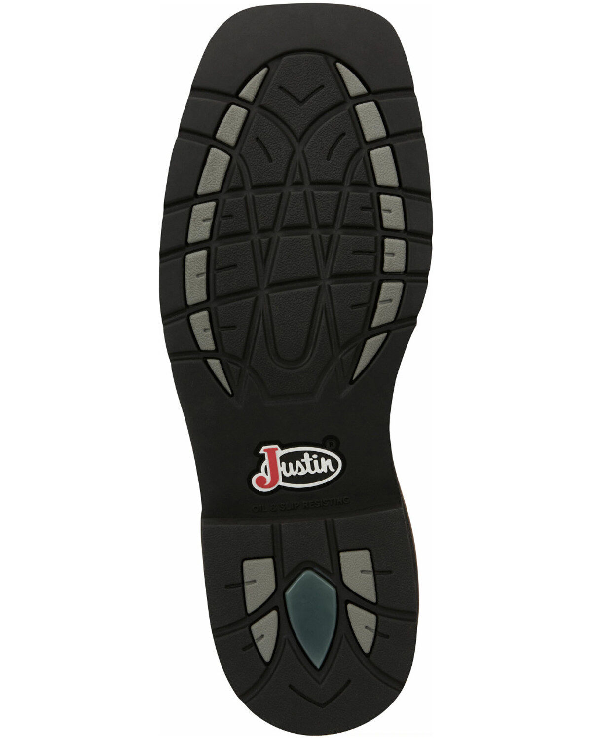 justin stampede lace up square toe