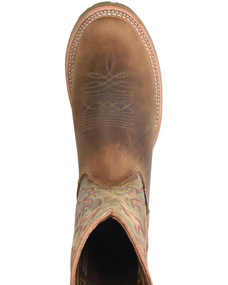 mens western round toe boots