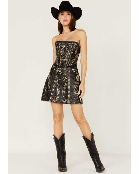 Boot Barn X Understated Leather Women's Tailored Leather Mini Dress
