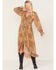 Beyond The Radar Women's Multi Patchwork Ruffle Dress, Multi, hi-res
