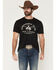 Image #1 - Panhandle Slim Men's Logo Short Sleeve Graphic T-Shirt, Black, hi-res