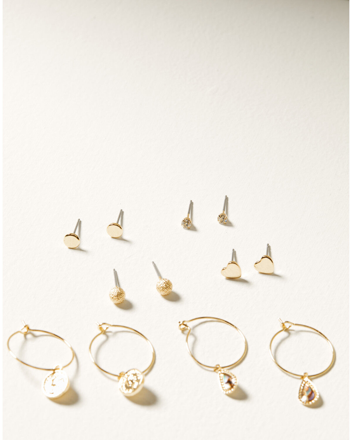 Image #3 - Shyanne Women's Boho Charm Earrings Set - 12 Piece, Gold, hi-res