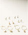 Image #3 - Shyanne Women's Boho Charm Earrings Set - 12 Piece, Gold, hi-res