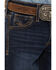 Image #2 - Cody James Boys' Morgan Medium Wash Mid Rise Stretch Relaxed Bootcut Jeans, Blue, hi-res