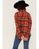 Image #3 - Cleo + Wolf Women's Cozy Spring Flannel, Brick Red, hi-res