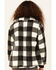 Image #3 - Urban Republic Little Girls' Plaid Print Sherpa Jacket, Black, hi-res