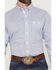 Image #3 - George Strait by Wrangler Men's Geo Print Long Sleeve Button-Down Stretch Western Shirt - Tall, Blue, hi-res