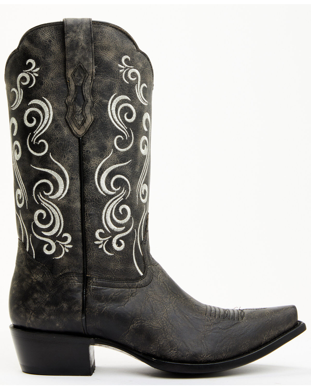 Image #2 - Moonshine Spirit Men's Clover Western Boots - Snip Toe, Black, hi-res