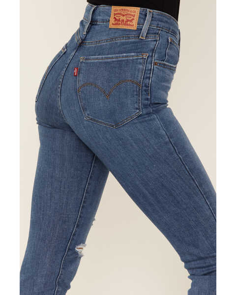 Levi's Women's 721 Medium Wash Chelsea Bend High Rise Skinny Jeans, Blue, hi-res