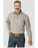 Wrangler 20X Men's FR Southwestern Geo Print Long Sleeve Pearl Snap Western Work Shirt - Big, Tan, hi-res