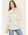 Image #1 - Ariat Women's Homestyle Deserted Print Long Sleeve Button-Down Western Shirt, White, hi-res