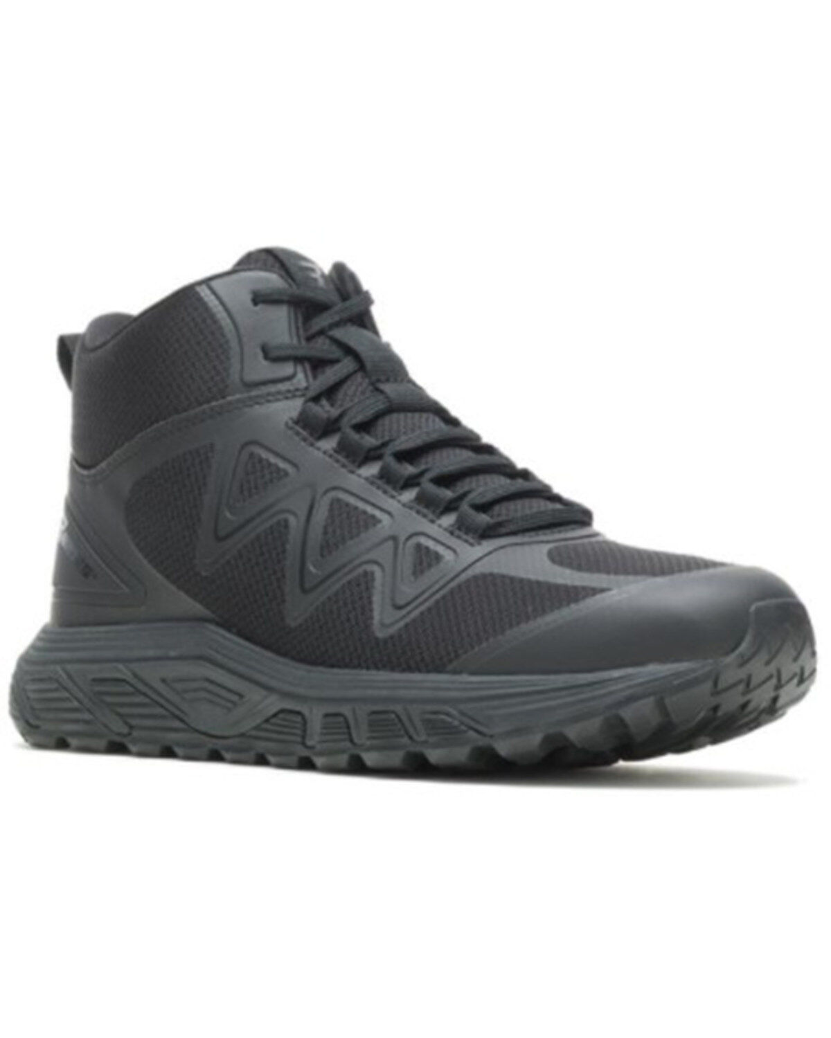 Image #1 - Bates Women's Rush Shield Mid DryGuard Waterproof Lace-Up Work Shoe, Black, hi-res
