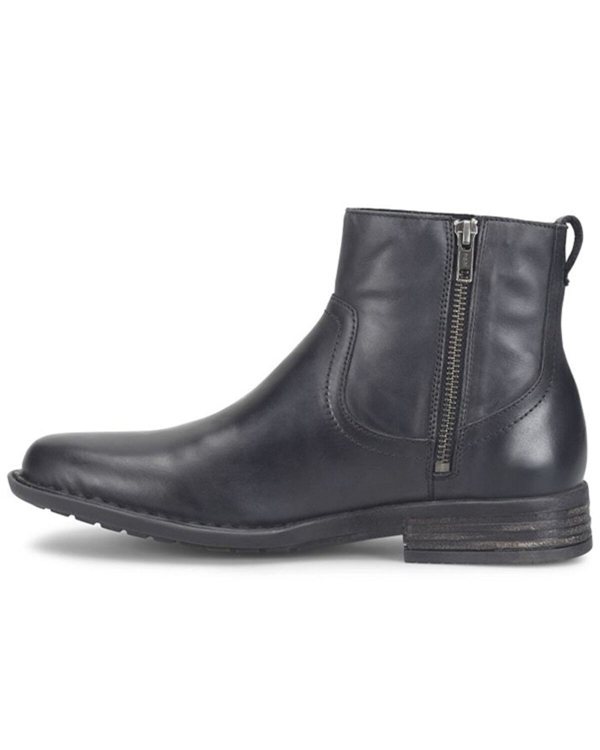 Image #3 - Born Men's Reed Ankle Boots - Round Toe, Black, hi-res