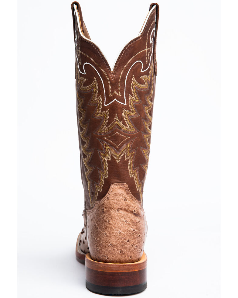 tony lama men's san saba full quill ostrich exotic boots