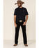 Image #1 - Ariat Men's Black Legacy Stretch Stackable Slim Straight Jeans, Black, hi-res