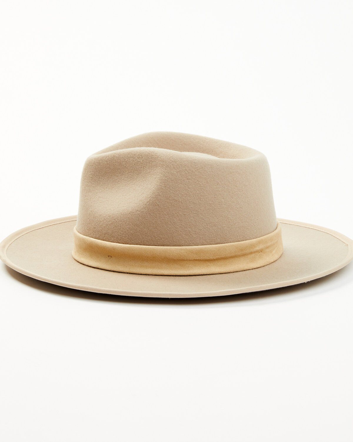 Image #3 - Shyanne Women's Pinch Wool Felt Fedora Hat , Beige/khaki, hi-res