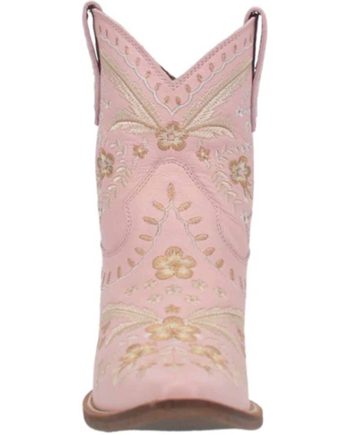 Image #4 - Dingo Women's Floral Western Booties - Snip Toe, Pink, hi-res