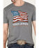 Image #3 - Cody James Men's Revolver Flag Short Sleeve Graphic T-Shirt, Heather Grey, hi-res