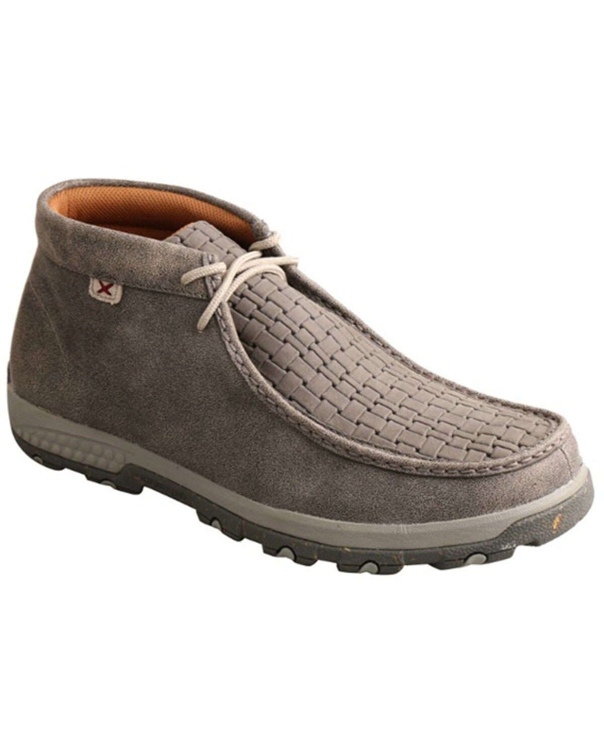 Twisted X Men's Chukka Driving Mocs, Grey, hi-res