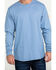 Hawx Men's FR Logo Long Sleeve Work T-Shirt , Blue, hi-res