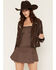Image #1 - Mauritius Leather Women's Stella Star Leather Jacket, Brown, hi-res