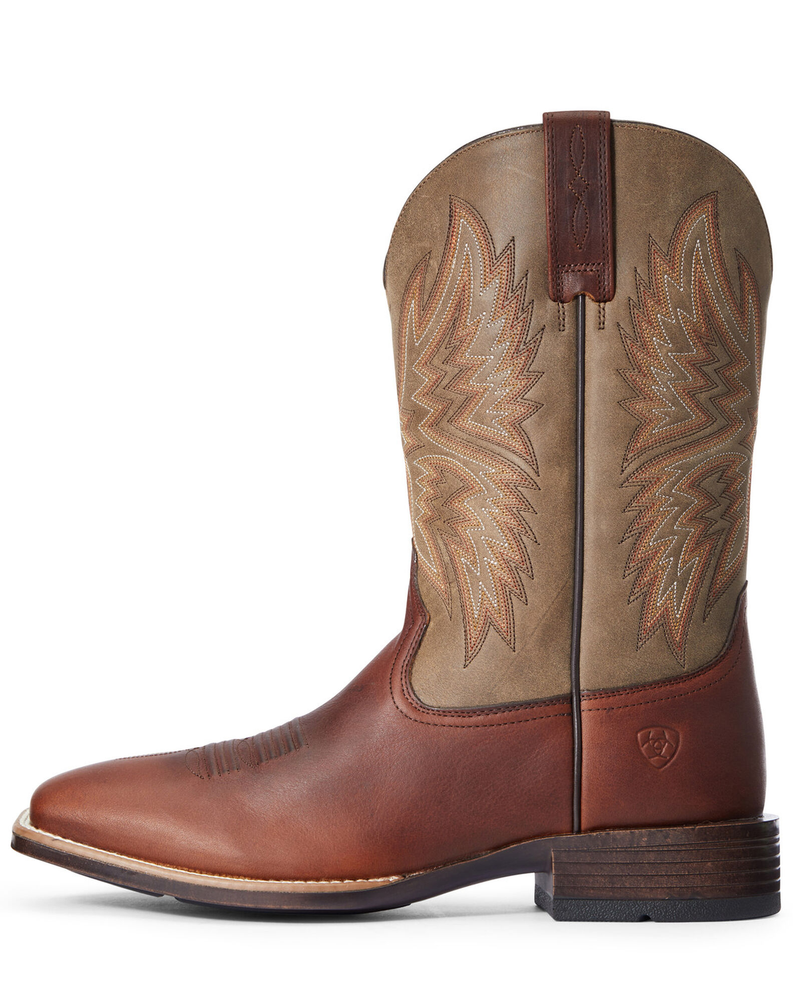 Image #2 - Ariat Men's Valor Western Performance Boots - Broad Square Toe, Brown, hi-res