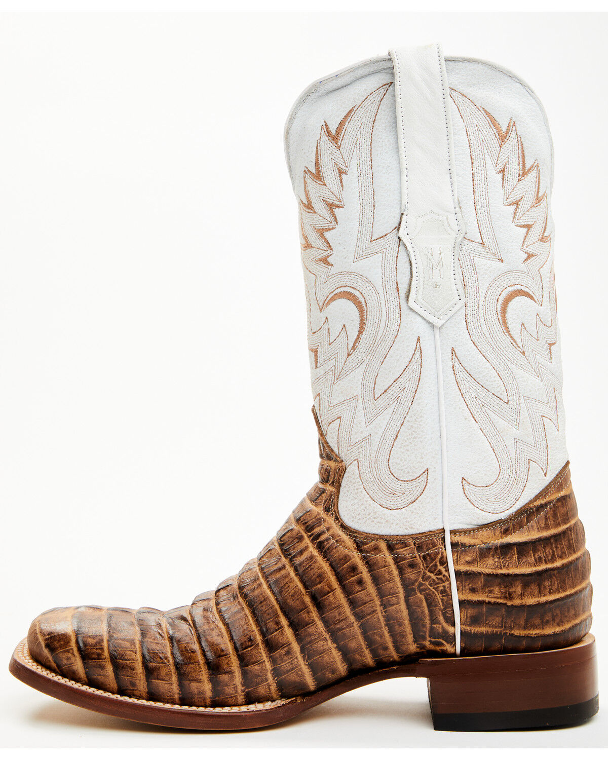 Product Name:  Tanner Mark Men's Caiman Print Western Boots - Broad Square Toe