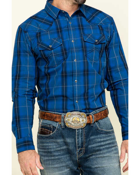 Image #4 - Cody James Men's Skedaddle Plaid Long Sleeve Western Shirt , , hi-res