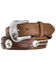 Image #1 - Tony Lama Duke Leather Belt, Aged Bark, hi-res