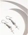 Image #3 - Paige Wallace Women's Tiny Cross Navajo Pearl Earrings, Silver, hi-res