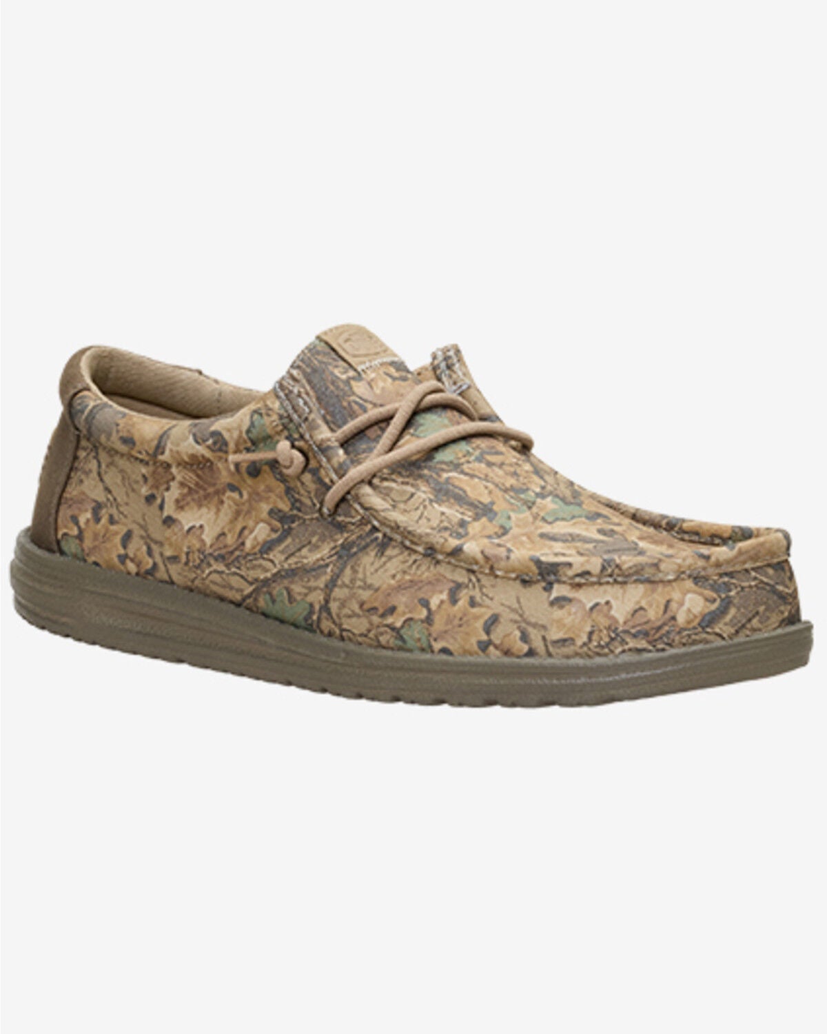 HEYDUDE Men's Wally Realtree Slip-On Casual Shoes - Moc Toe, Tan, hi-res